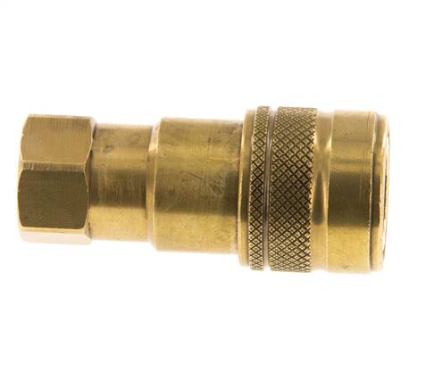 Messing DN 5 Hydraulische Koppeling Snelkoppeling G 1/8 inch Binnendraad ISO 7241-1 B D 10.9mm