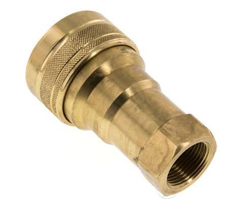 Messing DN 20 Hydraulische Koppeling Snelkoppeling G 3/4 inch Binnendraad ISO 7241-1 B D 31.4mm