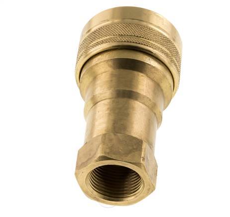 Messing DN 20 Hydraulische Koppeling Snelkoppeling G 3/4 inch Binnendraad ISO 7241-1 B D 31.4mm