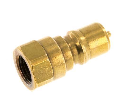 Messing DN 6.3 Hydraulische Koppeling Insteeknippel G 1/4 inch Binnendraad ISO 7241-1 B D 14.2mm