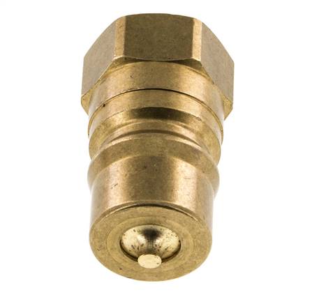 Messing DN 12.5 Hydraulische Koppeling Insteeknippel G 1/2 inch Binnendraad ISO 7241-1 B D 23.5mm