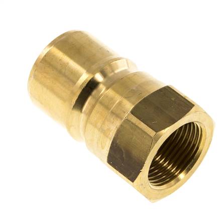 Messing DN 20 Hydraulische Koppeling Insteeknippel G 3/4 inch Binnendraad ISO 7241-1 B D 31.4mm