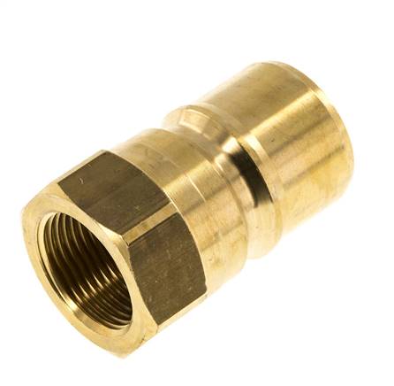 Messing DN 20 Hydraulische Koppeling Insteeknippel G 3/4 inch Binnendraad ISO 7241-1 B D 31.4mm