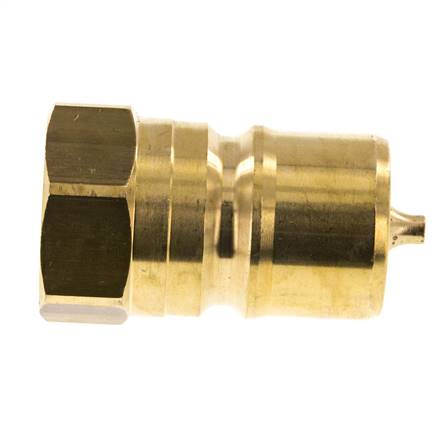 Messing DN 20 Hydraulische Koppeling Insteeknippel G 3/4 inch Binnendraad ISO 7241-1 B D 31.4mm