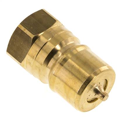 Messing DN 20 Hydraulische Koppeling Insteeknippel G 3/4 inch Binnendraad ISO 7241-1 B D 31.4mm