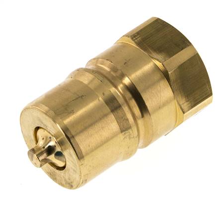 Messing DN 25 Hydraulische Koppeling Insteeknippel G 1 inch Binnendraad ISO 7241-1 B D 37.8mm
