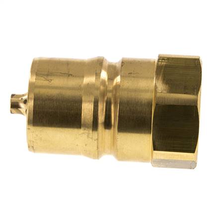 Messing DN 25 Hydraulische Koppeling Insteeknippel G 1 inch Binnendraad ISO 7241-1 B D 37.8mm