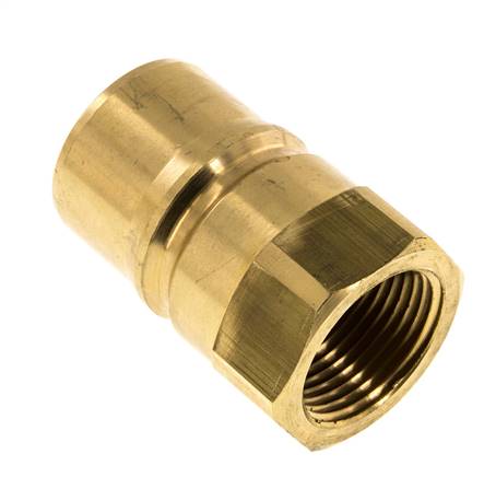 Messing DN 25 Hydraulische Koppeling Insteeknippel G 1 inch Binnendraad ISO 7241-1 B D 37.8mm