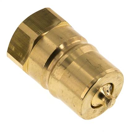Messing DN 25 Hydraulische Koppeling Insteeknippel G 1 inch Binnendraad ISO 7241-1 B D 37.8mm