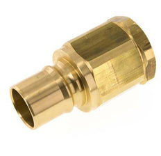 Brass DN 40 Hydraulic Coupling Plug G 1 1/2 inch Female Threads ISO 7241-1 B D 44.5mm