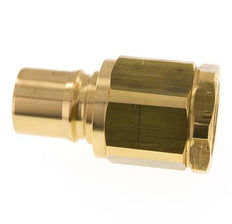 Brass DN 40 Hydraulic Coupling Plug G 1 1/2 inch Female Threads ISO 7241-1 B D 44.5mm