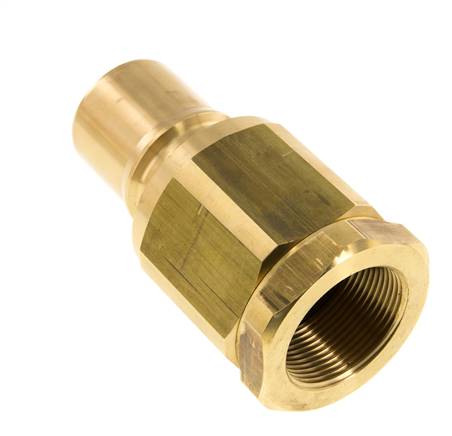 Messing DN 50 Hydraulische Koppeling Insteeknippel G 2 inch Binnendraad ISO 7241-1 B D 63.2mm