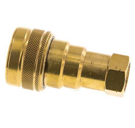 Messing DN 10 Hydraulische Koppeling Snelkoppeling 3/8 inch NPT binnendraad ISO 7241-1 B D 19.1mm