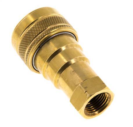 Messing DN 10 Hydraulische Koppeling Snelkoppeling 3/8 inch NPT binnendraad ISO 7241-1 B D 19.1mm