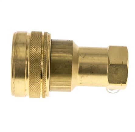 Messing DN 12.5 Hydraulische Koppeling Snelkoppeling 1/2 inch NPT binnendraad ISO 7241-1 B D 23.5mm