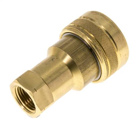 Messing DN 12.5 Hydraulische Koppeling Snelkoppeling 1/2 inch NPT binnendraad ISO 7241-1 B D 23.5mm