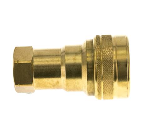 Messing DN 20 Hydraulische Koppeling Snelkoppeling 3/4 inch NPT binnendraad ISO 7241-1 B D 31.4mm
