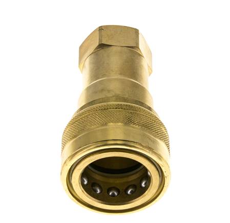 Messing DN 20 Hydraulische Koppeling Snelkoppeling 3/4 inch NPT binnendraad ISO 7241-1 B D 31.4mm