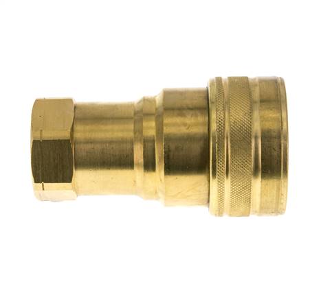 Messing DN 40 Hydraulische Koppeling Snelkoppeling 1 1/2 inch NPT binnendraad ISO 7241-1 B D 44.5mm