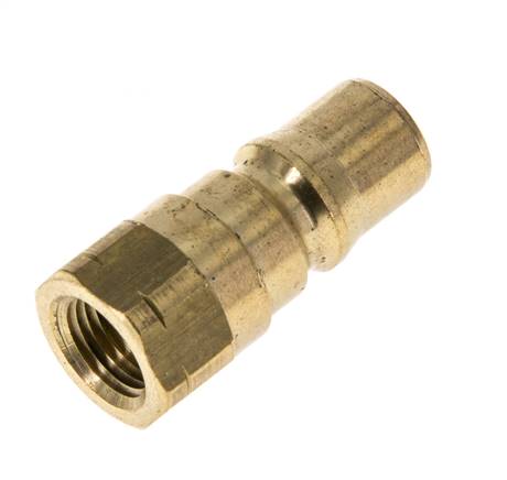 Messing DN 5 Hydraulische Koppeling Insteeknippel 1/8 inch NPT binnendraad ISO 7241-1 B D 10.9mm