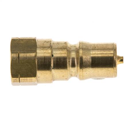 Messing DN 5 Hydraulische Koppeling Insteeknippel 1/8 inch NPT binnendraad ISO 7241-1 B D 10.9mm