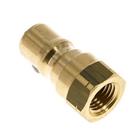 Messing DN 6.3 Hydraulische Koppeling Insteeknippel 1/4 inch NPT binnendraad ISO 7241-1 B D 14.2mm