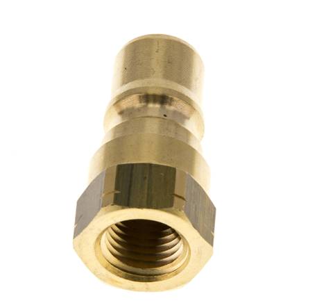Messing DN 6.3 Hydraulische Koppeling Insteeknippel 1/4 inch NPT binnendraad ISO 7241-1 B D 14.2mm