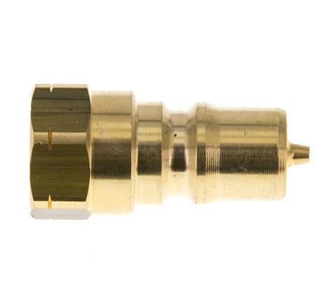 Messing DN 6.3 Hydraulische Koppeling Insteeknippel 1/4 inch NPT binnendraad ISO 7241-1 B D 14.2mm