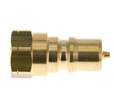 Messing DN 6.3 Hydraulische Koppeling Insteeknippel 1/4 inch NPT binnendraad ISO 7241-1 B D 14.2mm