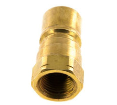 Messing DN 10 Hydraulische Koppeling Insteeknippel 3/8 inch NPT binnendraad ISO 7241-1 B D 19.1mm