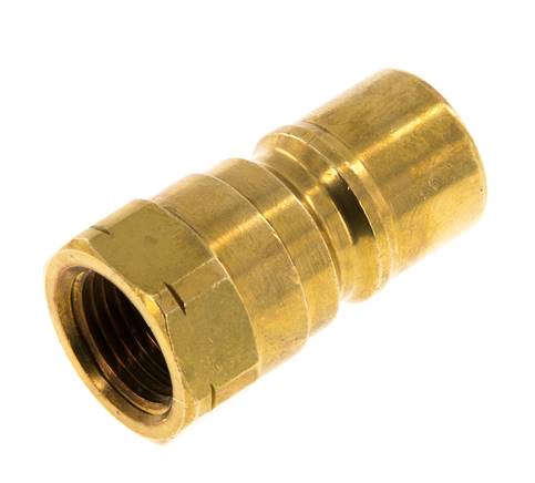 Messing DN 10 Hydraulische Koppeling Insteeknippel 3/8 inch NPT binnendraad ISO 7241-1 B D 19.1mm