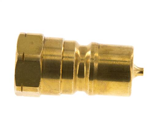 Messing DN 10 Hydraulische Koppeling Insteeknippel 3/8 inch NPT binnendraad ISO 7241-1 B D 19.1mm