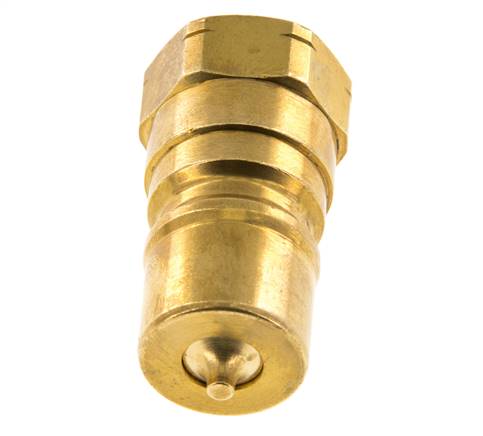 Messing DN 10 Hydraulische Koppeling Insteeknippel 3/8 inch NPT binnendraad ISO 7241-1 B D 19.1mm