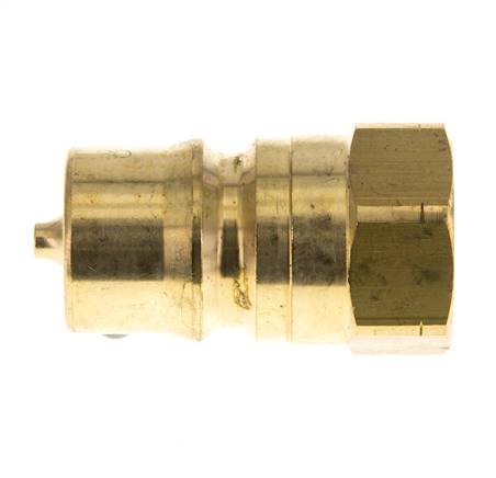Messing DN 12.5 Hydraulische Koppeling Insteeknippel 1/2 inch NPT binnendraad ISO 7241-1 B D 23.5mm