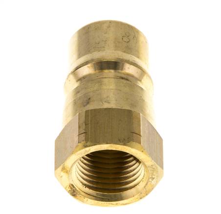 Messing DN 12.5 Hydraulische Koppeling Insteeknippel 1/2 inch NPT binnendraad ISO 7241-1 B D 23.5mm