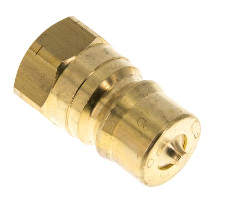 Messing DN 12.5 Hydraulische Koppeling Insteeknippel 1/2 inch NPT binnendraad ISO 7241-1 B D 23.5mm