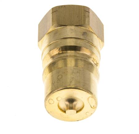 Messing DN 12.5 Hydraulische Koppeling Insteeknippel 1/2 inch NPT binnendraad ISO 7241-1 B D 23.5mm