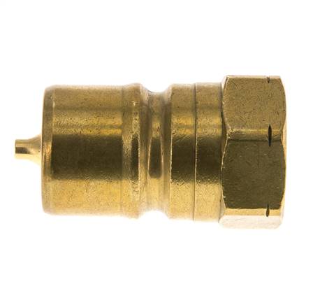 Messing DN 20 Hydraulische Koppeling Insteeknippel 3/4 inch NPT binnendraad ISO 7241-1 B D 31.4mm