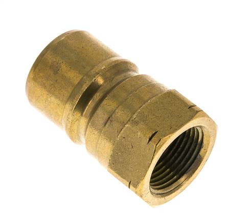 Messing DN 20 Hydraulische Koppeling Insteeknippel 3/4 inch NPT binnendraad ISO 7241-1 B D 31.4mm