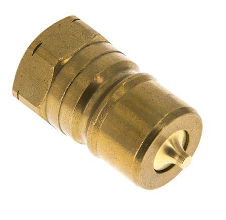 Messing DN 20 Hydraulische Koppeling Insteeknippel 3/4 inch NPT binnendraad ISO 7241-1 B D 31.4mm