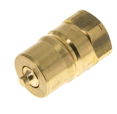 Messing DN 25 Hydraulische Koppeling Insteeknippel 1 inch NPT binnendraad ISO 7241-1 B D 37.8mm