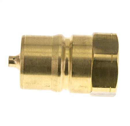 Messing DN 25 Hydraulische Koppeling Insteeknippel 1 inch NPT binnendraad ISO 7241-1 B D 37.8mm