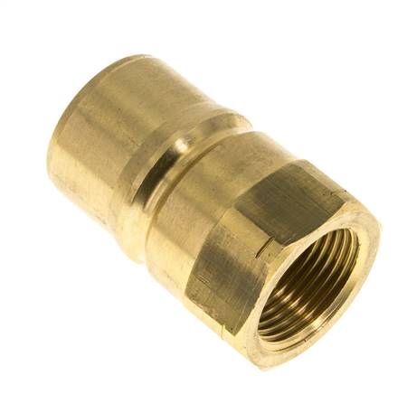 Messing DN 25 Hydraulische Koppeling Insteeknippel 1 inch NPT binnendraad ISO 7241-1 B D 37.8mm