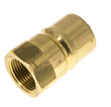 Messing DN 25 Hydraulische Koppeling Insteeknippel 1 inch NPT binnendraad ISO 7241-1 B D 37.8mm