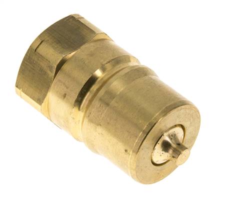 Messing DN 25 Hydraulische Koppeling Insteeknippel 1 inch NPT binnendraad ISO 7241-1 B D 37.8mm