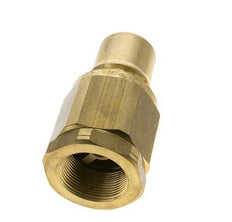 Brass DN 40 Hydraulic Coupling Plug 1 1/2 inch Female NPT Threads ISO 7241-1 B D 44.5mm