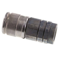 Stalen DN 10 Vlakdichtende Koppeling Snelkoppeling G 1/2 inch Binnendraad ISO 16028 D 19.7mm