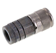 Stalen DN 10 Vlakdichtende Koppeling Snelkoppeling G 1/2 inch Binnendraad ISO 16028 D 19.7mm