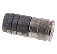 Stalen DN 10 Vlakdichtende Koppeling Snelkoppeling G 1/2 inch Binnendraad ISO 16028 D 19.7mm