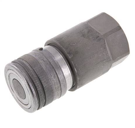 Stalen DN 12.5 Vlakdichtende Koppeling Snelkoppeling G 1/2 inch Binnendraad ISO 16028 D 24.5mm